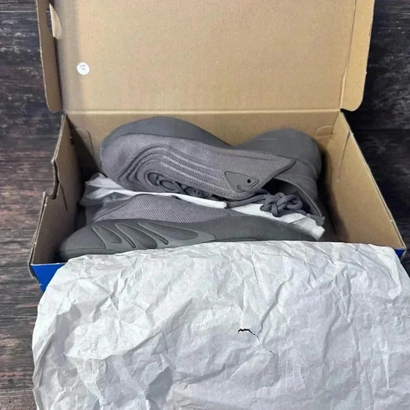 Adidas Men's Gray Carbon adiFOM Sneakers - Picture 7 of 8